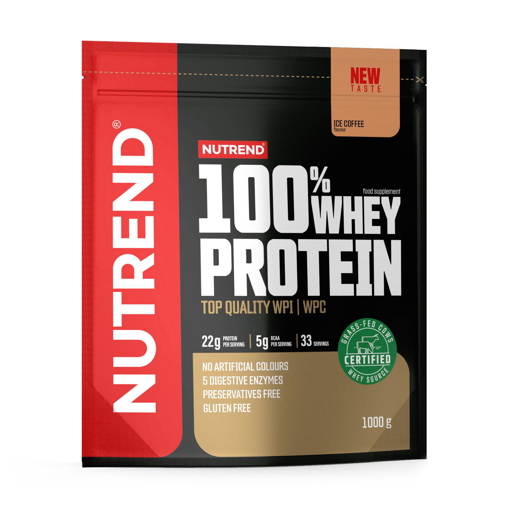 Протеїн Nutrend 100% Whey Protein Холодна кава, в порошку, 1 кг
